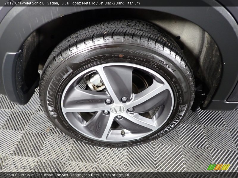Blue Topaz Metallic / Jet Black/Dark Titanium 2012 Chevrolet Sonic LT Sedan