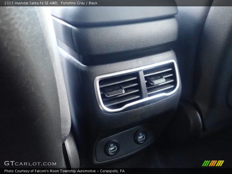Portofino Gray / Black 2023 Hyundai Santa Fe SE AWD