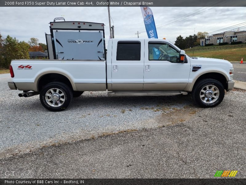Oxford White / Chaparral Brown 2008 Ford F350 Super Duty Lariat Crew Cab 4x4