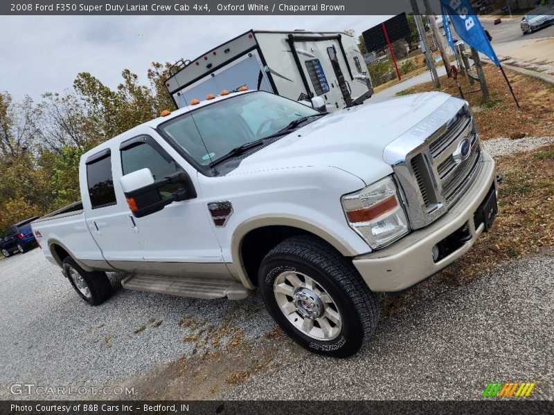 Oxford White / Chaparral Brown 2008 Ford F350 Super Duty Lariat Crew Cab 4x4