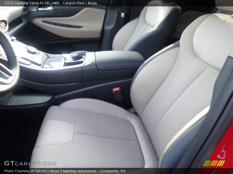 Calypso Red / Beige 2023 Hyundai Santa Fe SEL AWD