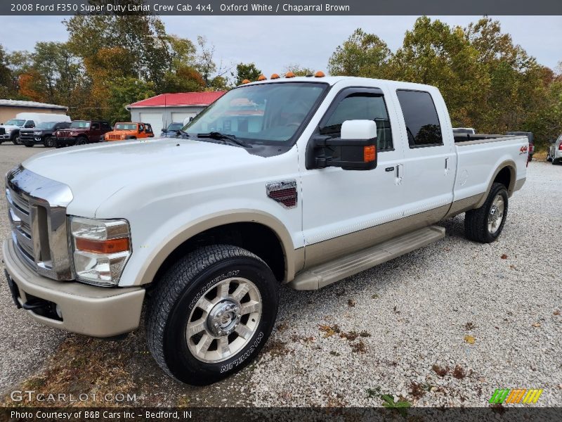 Oxford White / Chaparral Brown 2008 Ford F350 Super Duty Lariat Crew Cab 4x4