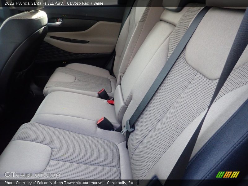 Calypso Red / Beige 2023 Hyundai Santa Fe SEL AWD