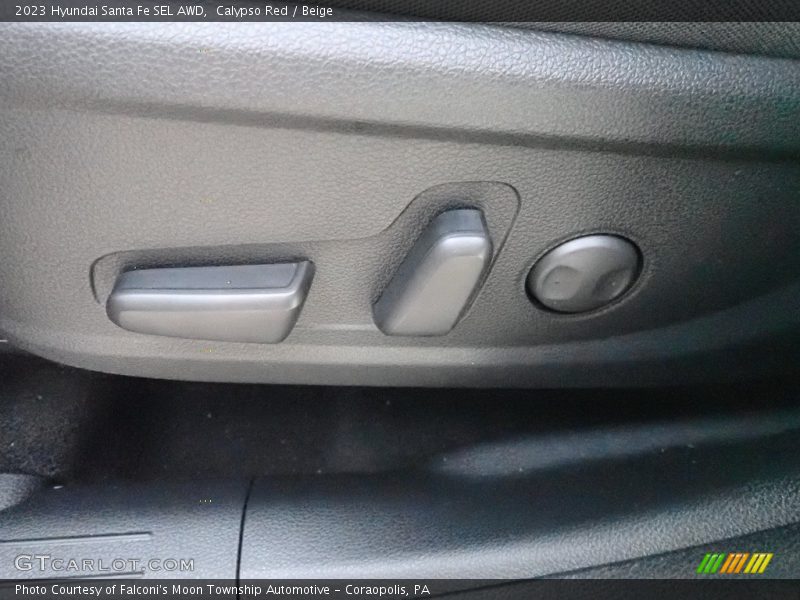 Calypso Red / Beige 2023 Hyundai Santa Fe SEL AWD