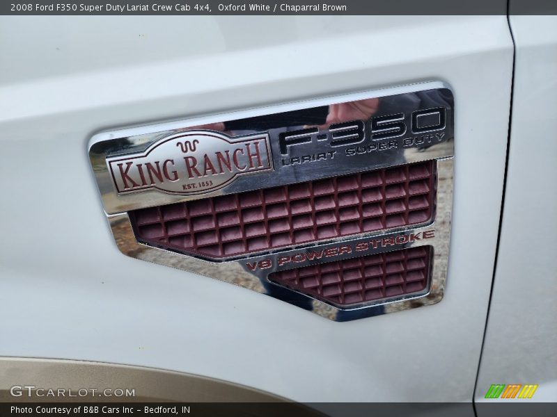 Oxford White / Chaparral Brown 2008 Ford F350 Super Duty Lariat Crew Cab 4x4