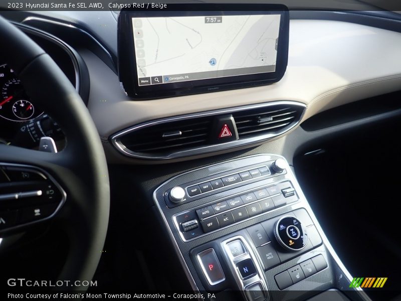 Calypso Red / Beige 2023 Hyundai Santa Fe SEL AWD