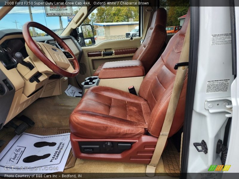 Oxford White / Chaparral Brown 2008 Ford F350 Super Duty Lariat Crew Cab 4x4