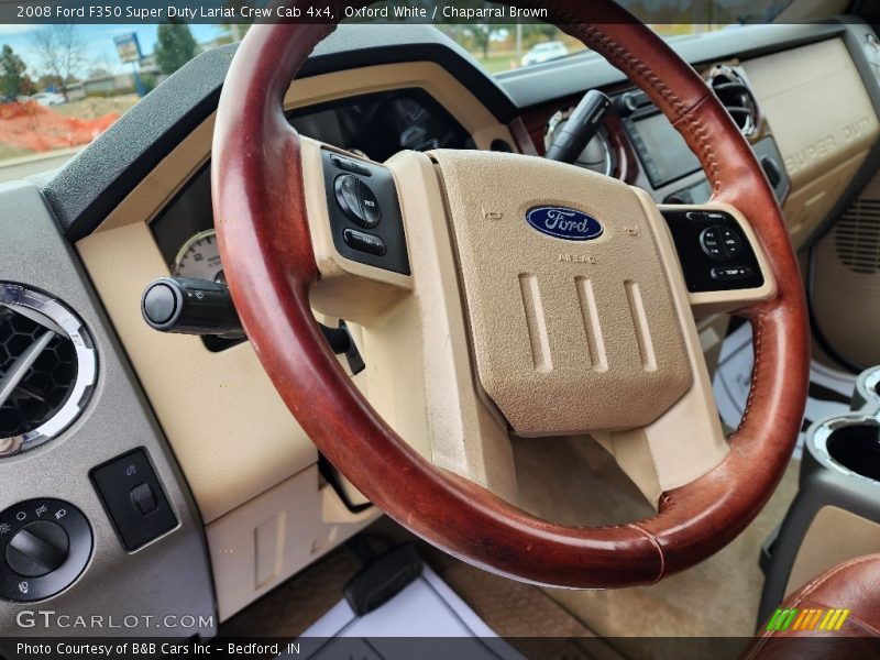Oxford White / Chaparral Brown 2008 Ford F350 Super Duty Lariat Crew Cab 4x4