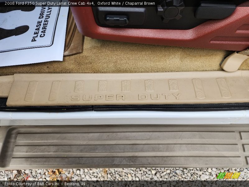 Oxford White / Chaparral Brown 2008 Ford F350 Super Duty Lariat Crew Cab 4x4