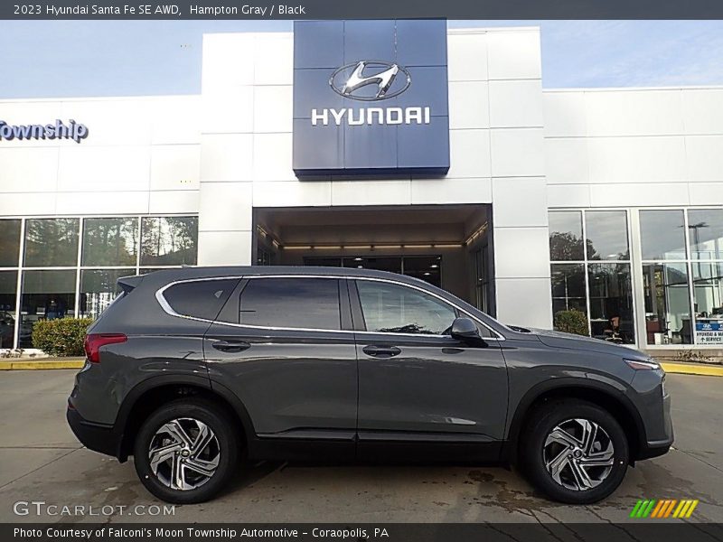 Hampton Gray / Black 2023 Hyundai Santa Fe SE AWD