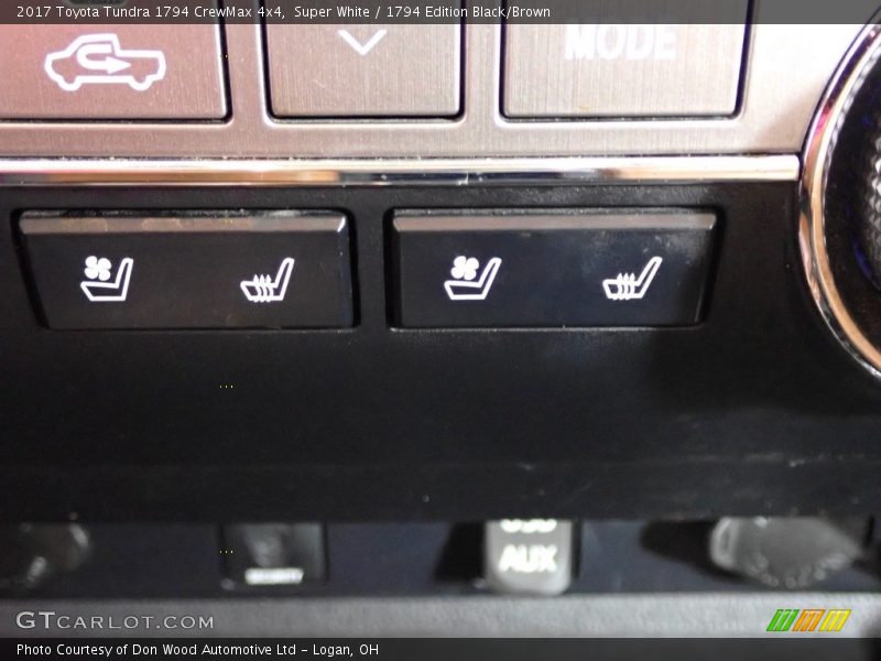 Super White / 1794 Edition Black/Brown 2017 Toyota Tundra 1794 CrewMax 4x4