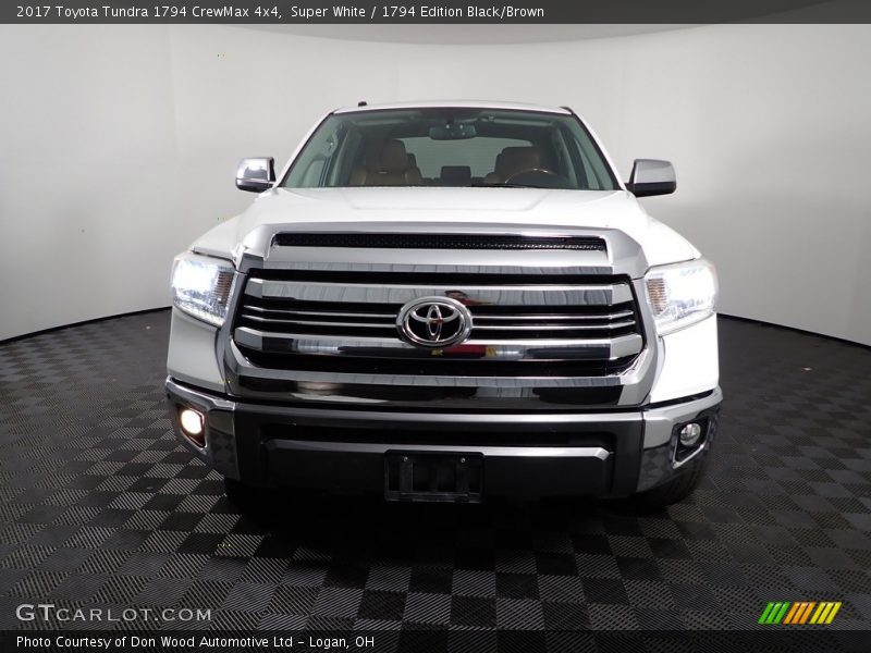 Super White / 1794 Edition Black/Brown 2017 Toyota Tundra 1794 CrewMax 4x4