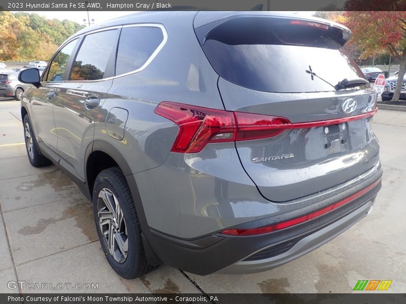 Hampton Gray / Black 2023 Hyundai Santa Fe SE AWD