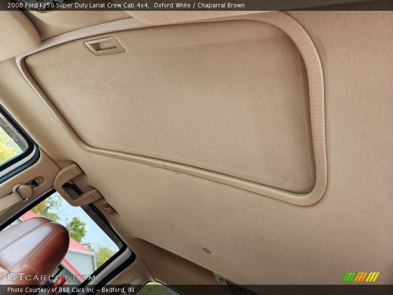 Oxford White / Chaparral Brown 2008 Ford F350 Super Duty Lariat Crew Cab 4x4
