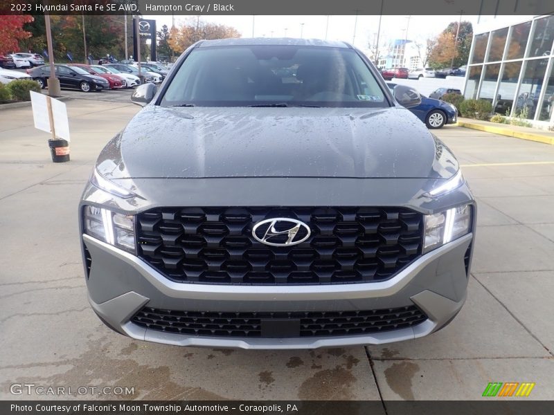 Hampton Gray / Black 2023 Hyundai Santa Fe SE AWD