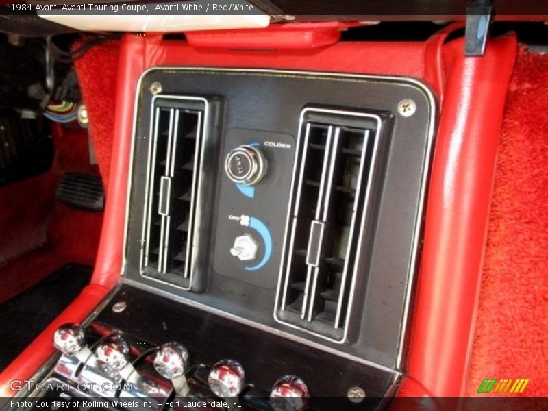 Controls of 1984 Avanti Touring Coupe