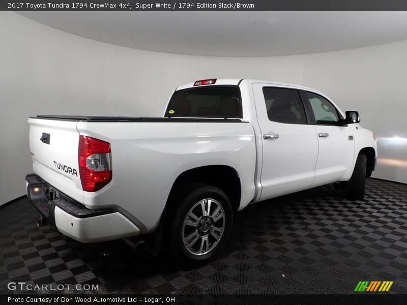 Super White / 1794 Edition Black/Brown 2017 Toyota Tundra 1794 CrewMax 4x4