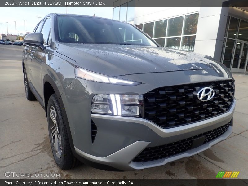 Hampton Gray / Black 2023 Hyundai Santa Fe SE AWD