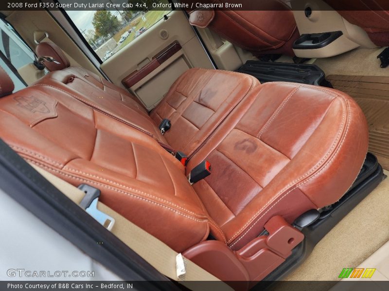 Oxford White / Chaparral Brown 2008 Ford F350 Super Duty Lariat Crew Cab 4x4