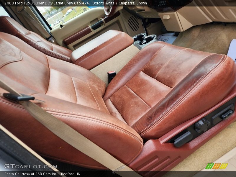 Oxford White / Chaparral Brown 2008 Ford F350 Super Duty Lariat Crew Cab 4x4