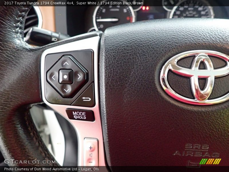 Super White / 1794 Edition Black/Brown 2017 Toyota Tundra 1794 CrewMax 4x4