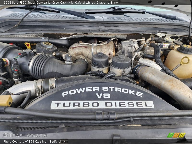 Oxford White / Chaparral Brown 2008 Ford F350 Super Duty Lariat Crew Cab 4x4