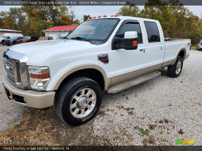 Oxford White / Chaparral Brown 2008 Ford F350 Super Duty Lariat Crew Cab 4x4