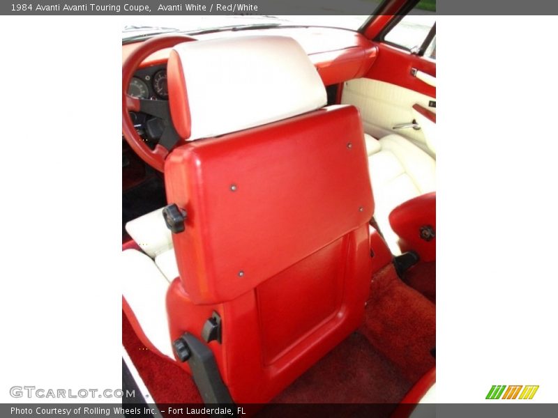 Front Seat of 1984 Avanti Touring Coupe