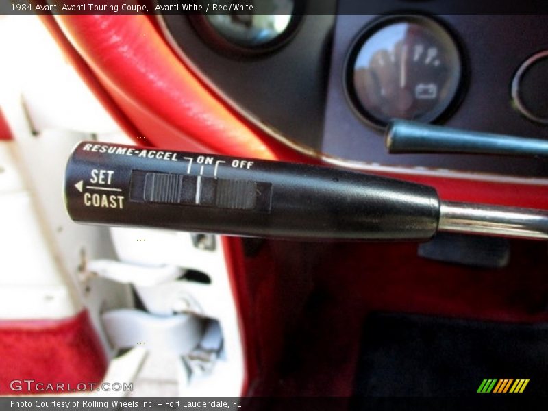 Controls of 1984 Avanti Touring Coupe