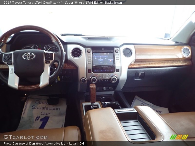 Super White / 1794 Edition Black/Brown 2017 Toyota Tundra 1794 CrewMax 4x4