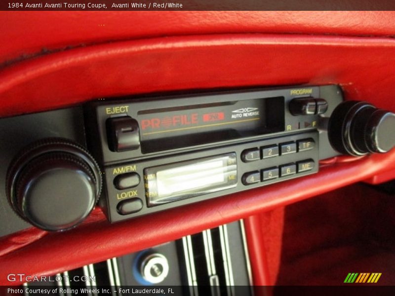 Audio System of 1984 Avanti Touring Coupe