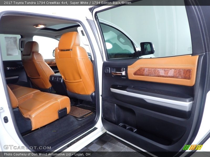 Super White / 1794 Edition Black/Brown 2017 Toyota Tundra 1794 CrewMax 4x4