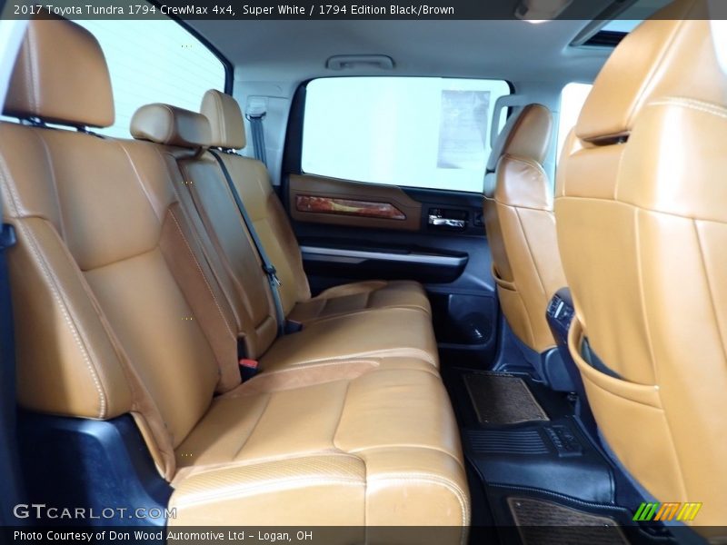 Super White / 1794 Edition Black/Brown 2017 Toyota Tundra 1794 CrewMax 4x4