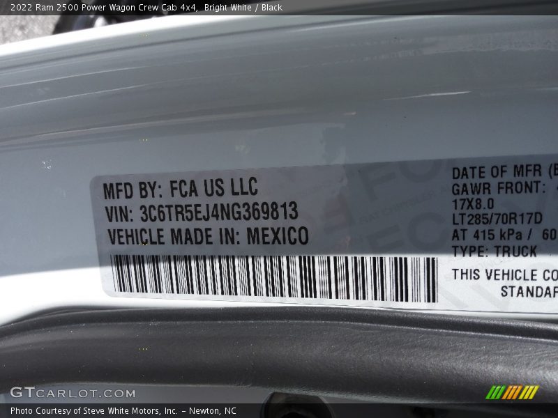 Bright White / Black 2022 Ram 2500 Power Wagon Crew Cab 4x4