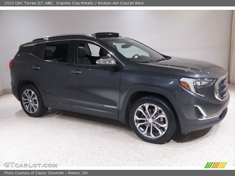 Graphite Gray Metallic / Medium Ash Gray/Jet Black 2020 GMC Terrain SLT AWD