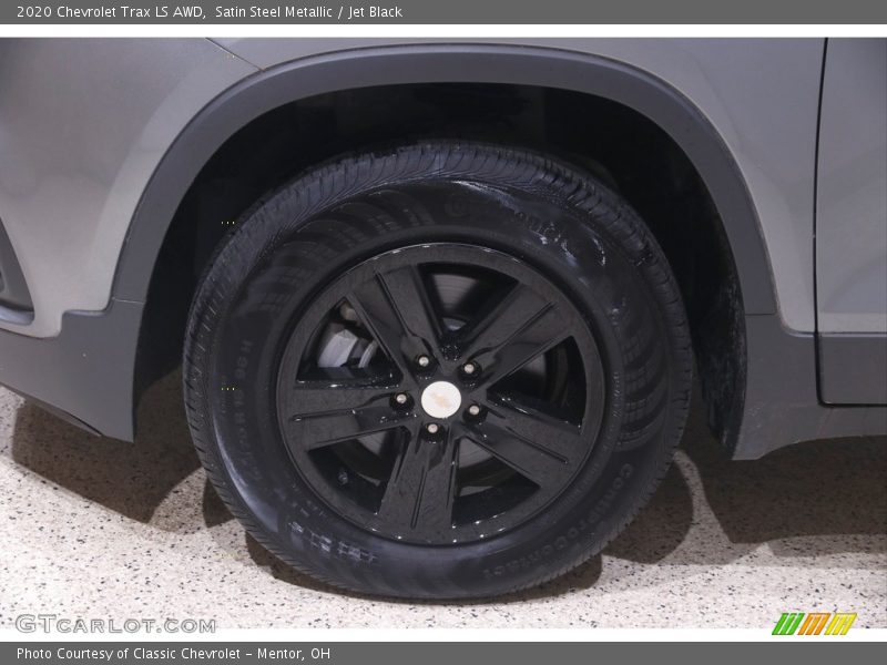 Satin Steel Metallic / Jet Black 2020 Chevrolet Trax LS AWD