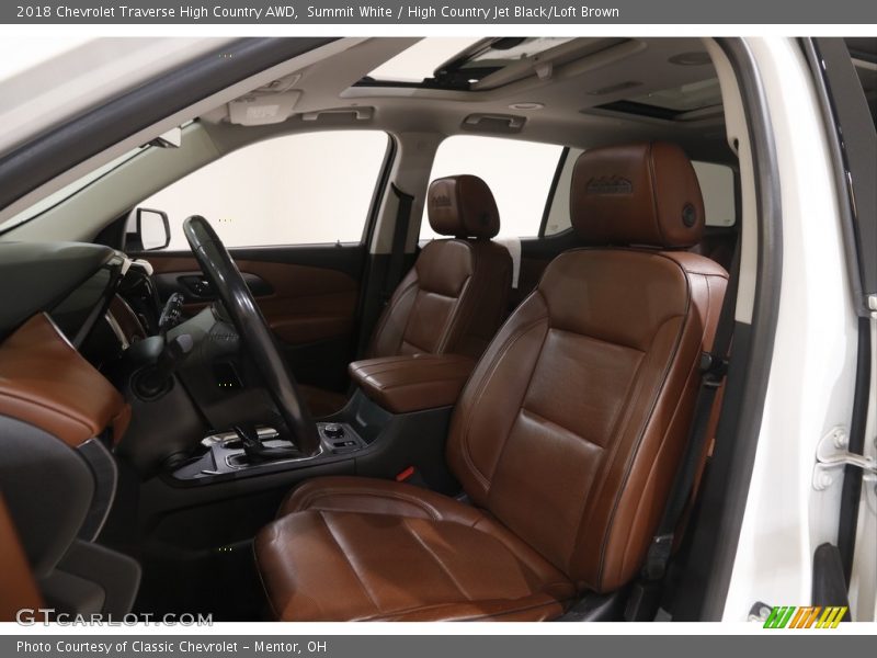 Summit White / High Country Jet Black/Loft Brown 2018 Chevrolet Traverse High Country AWD