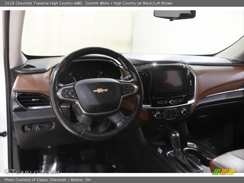 Summit White / High Country Jet Black/Loft Brown 2018 Chevrolet Traverse High Country AWD