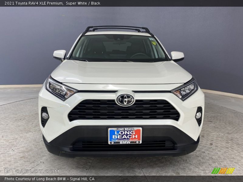 Super White / Black 2021 Toyota RAV4 XLE Premium