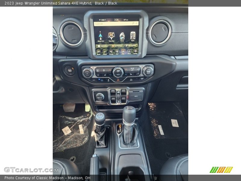 Black / Black 2023 Jeep Wrangler Unlimited Sahara 4XE Hybrid