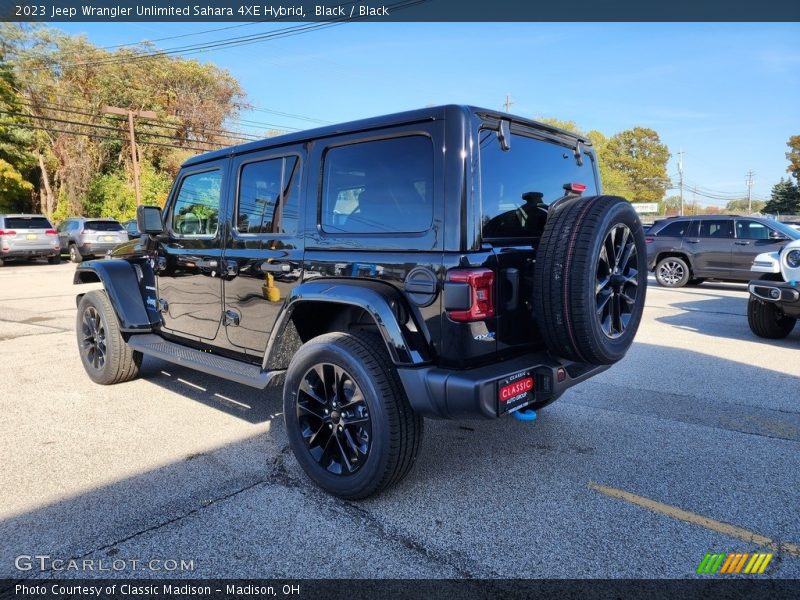 Black / Black 2023 Jeep Wrangler Unlimited Sahara 4XE Hybrid