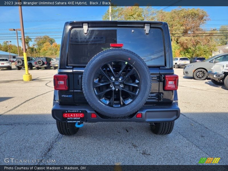 Black / Black 2023 Jeep Wrangler Unlimited Sahara 4XE Hybrid