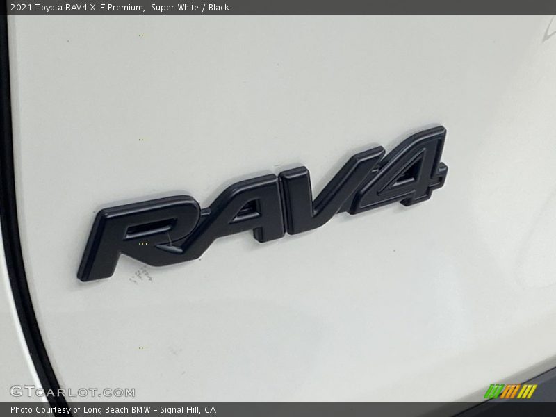 Super White / Black 2021 Toyota RAV4 XLE Premium