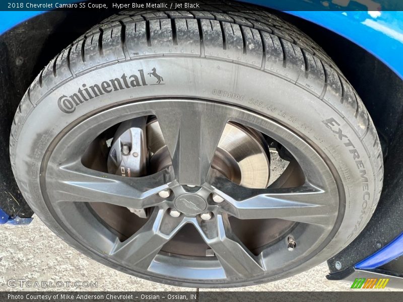 Hyper Blue Metallic / Jet Black 2018 Chevrolet Camaro SS Coupe