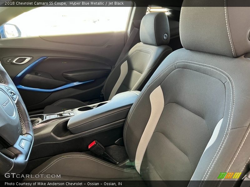 Hyper Blue Metallic / Jet Black 2018 Chevrolet Camaro SS Coupe