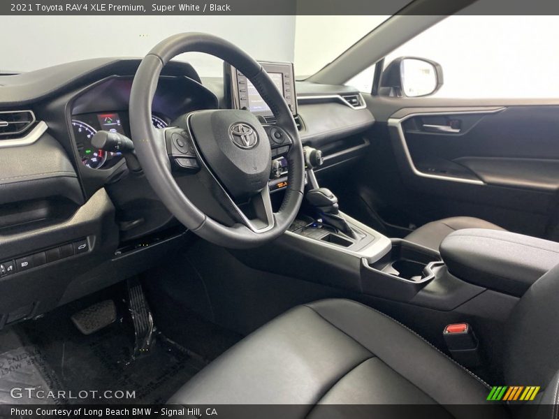 Super White / Black 2021 Toyota RAV4 XLE Premium
