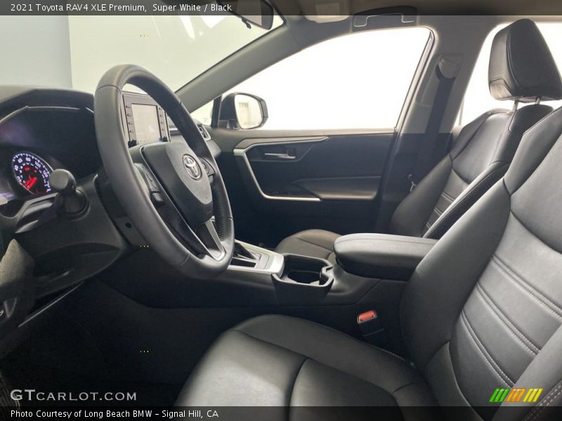 Super White / Black 2021 Toyota RAV4 XLE Premium