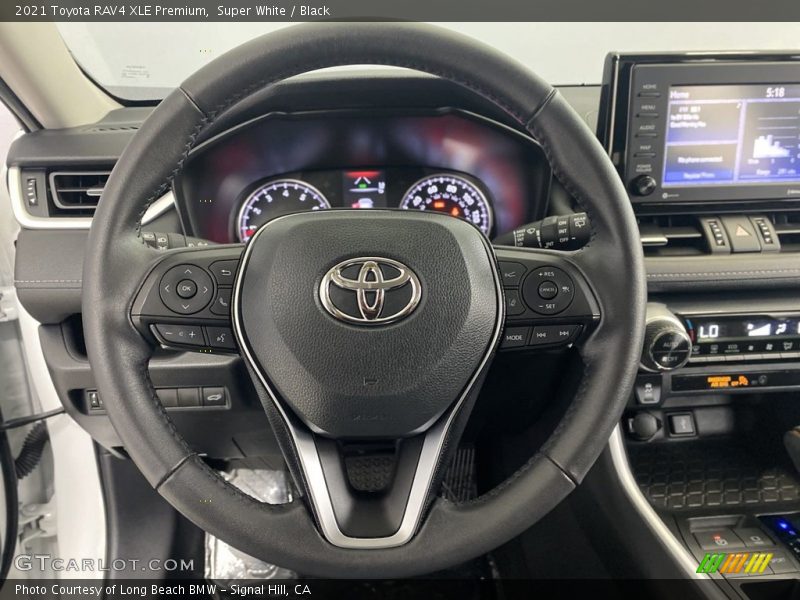 Super White / Black 2021 Toyota RAV4 XLE Premium