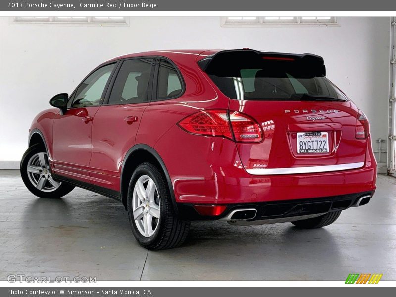 Carmine Red / Luxor Beige 2013 Porsche Cayenne