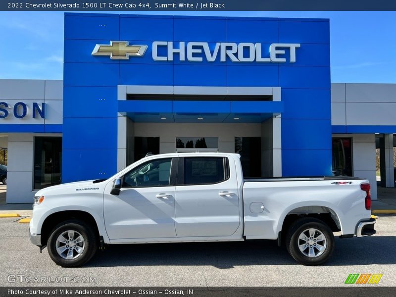 Summit White / Jet Black 2022 Chevrolet Silverado 1500 LT Crew Cab 4x4